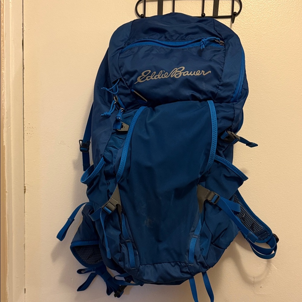 Eddie Bauer Royal Blue Adventure Backpack- never used